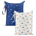 Tiny Twinkle Wet Dry Bag – 2 Pack Reusable Waterproof & Mess Proof Wet Bags by TinyTwinkle