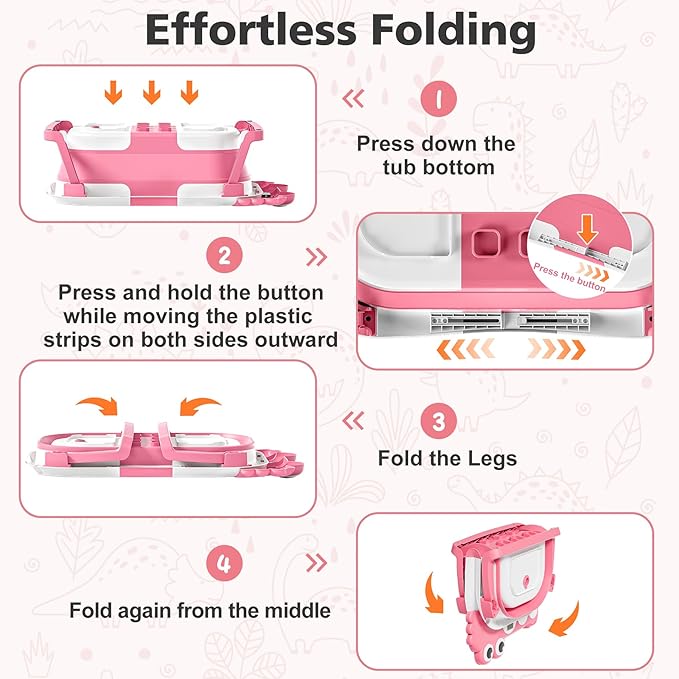 Collapsible Baby Bathtub for Newborns - Image 5