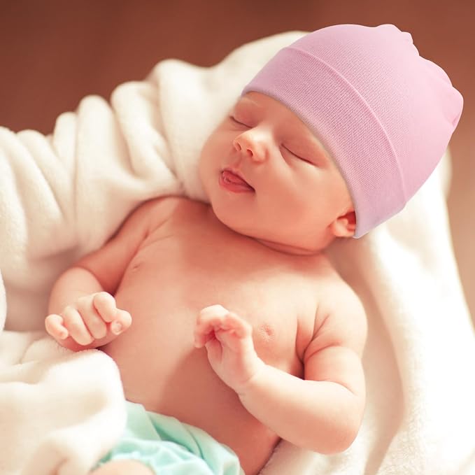DRESHOW BQUBO 6 Pack Baby Newborn Hats Set - Image 6