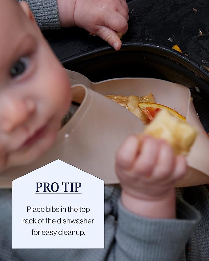 Lalo The Bib - Waterproof, Non-Toxic Silicone Baby Bib - Image 5