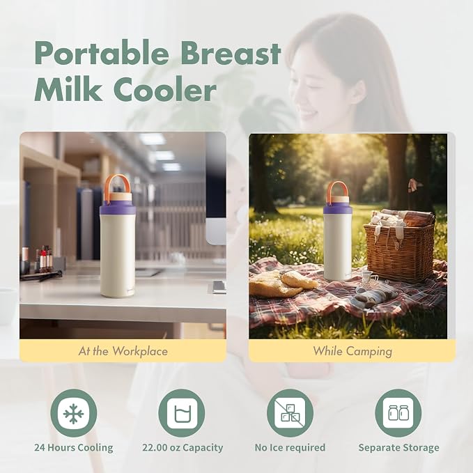 Breastmilk Cooler, Portable Breast Milk Cooler Bottle - Image 6