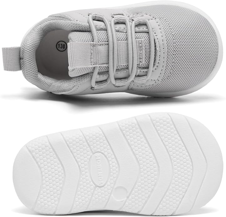 MORENDL Toddler Slip On Sneakers Baby Walking Shoes Non-Slip Breathable Unisex - Image 4
