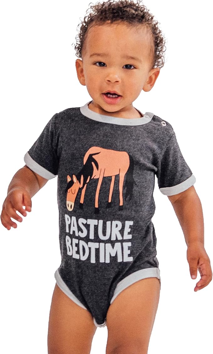 Lazy One Cute Unisex Baby Bodysuit, Cute Animal Designs, 6-18 Months - Image 3