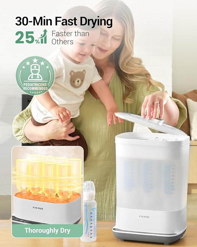 Baby Bottle Sterilizer | Esterilizador de Biberones, 6-in-1 HAUTURE Bottle - Image 3