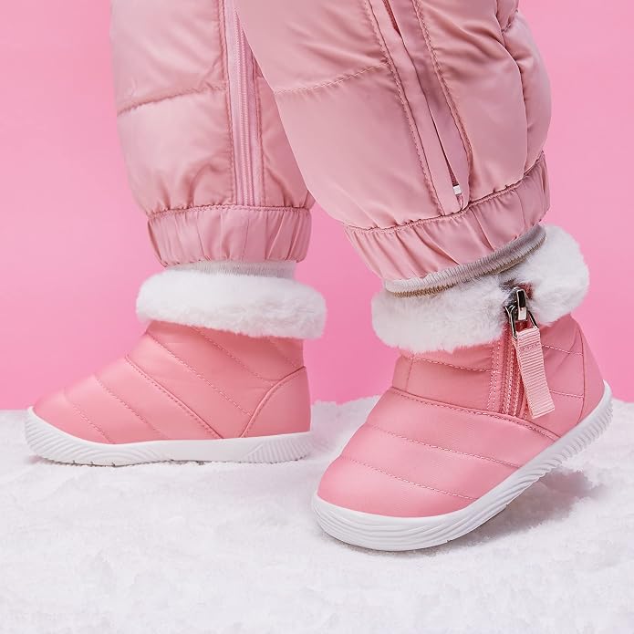 BMCiTYBM Baby Boy Girl Snow Boots Waterproof Winter Warm Booties Nonslip - Image 2
