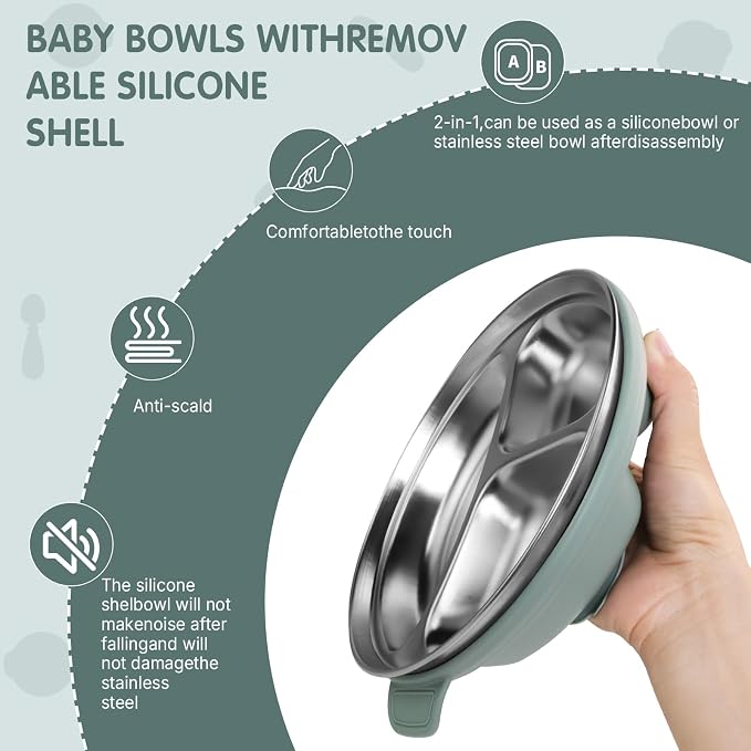 Stainless Steel Toddler Plates - Image 2
