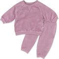 HonestBaby Baby 2-Piece Cozy Velour 100% Organic Cotton Sweatshirt and Jogger by HonestBaby