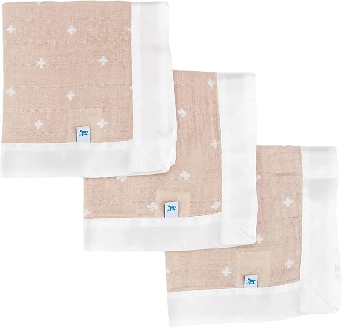 Little Unicorn Security Blankets 3 Pack | 100% Cotton Muslin by LittleUnicorn