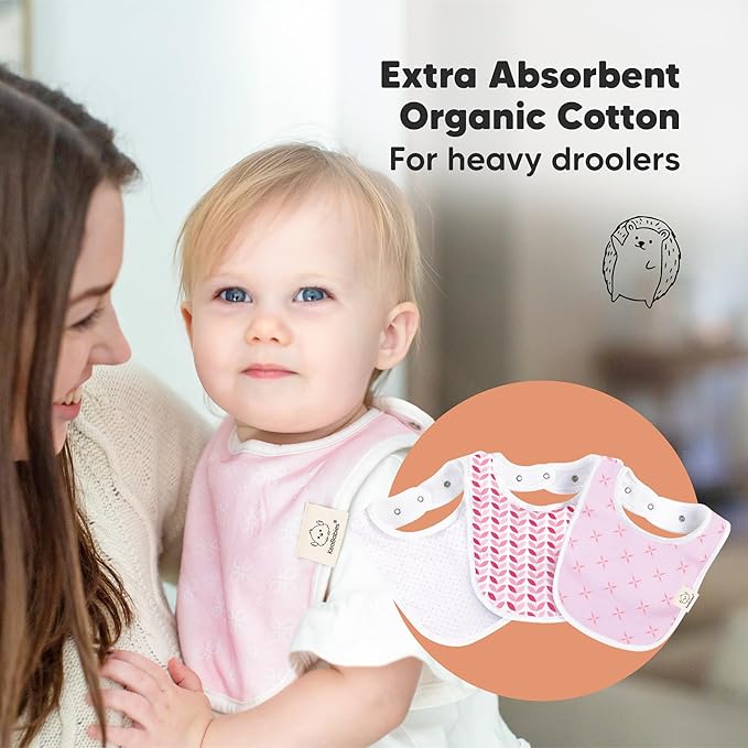 8-Pack Organic Baby Bibs for Boys, Girls - Image 5