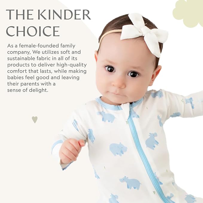 Bamboo Little Soft Baby Footie Pajamas, Baby Clothes, Newborn Sleepers - Image 6