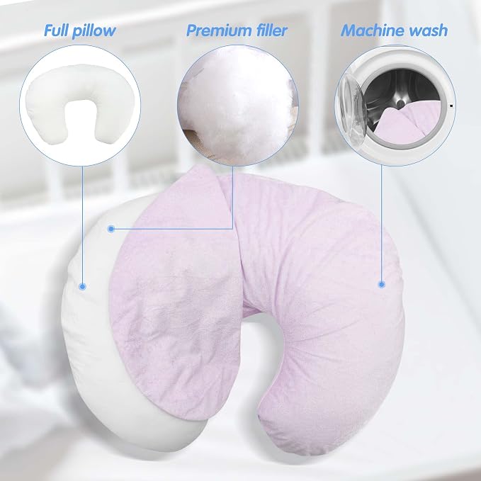 LAT Waterproof Nursing Pillow for Breastfeeding, Waterproof Removable Cover - Image 6