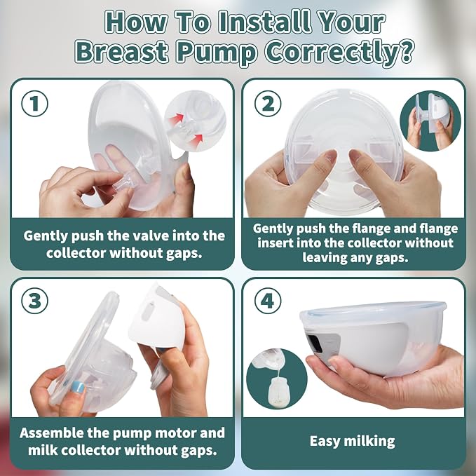 Electric Breast Pump 2025 Upgrade Hands Free Breast Pump 2-Pack 32db Ultra - Image 5
