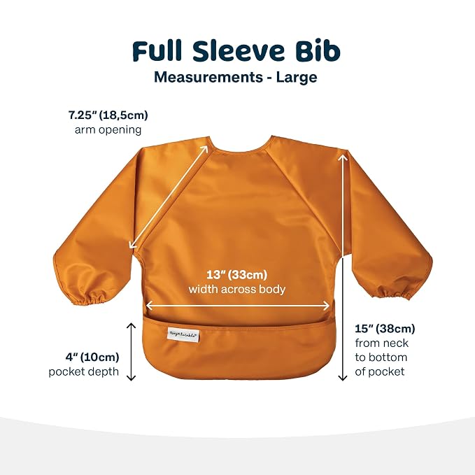 Tiny Twinkle Long Sleeve Bib for Babies & Toddlers – 2 Pack Waterproof Smock - Image 4