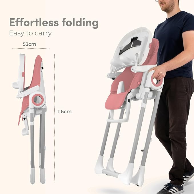 Sweety Fox Baby High Chair Adjustable to 7 Different Heights - Image 6
