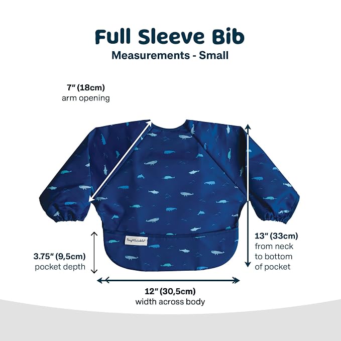 Tiny Twinkle Long Sleeve Bib for Babies & Toddlers – Waterproof Smock Bib for - Image 7
