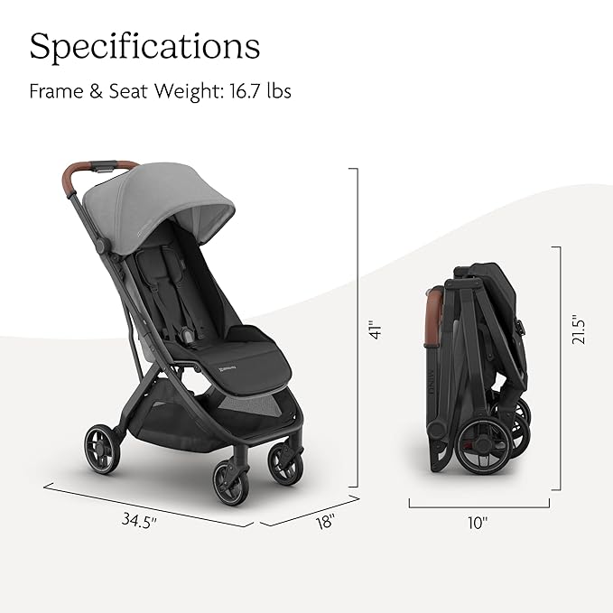 UPPAbaby Minu V3 Travel Stroller | Lightweight + Compact Design | One-Hand Fold - Image 7