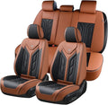Coverado Seat Covers, Car Seat Covers Full Set, Leather Seat Covers by COVERADOAUTO