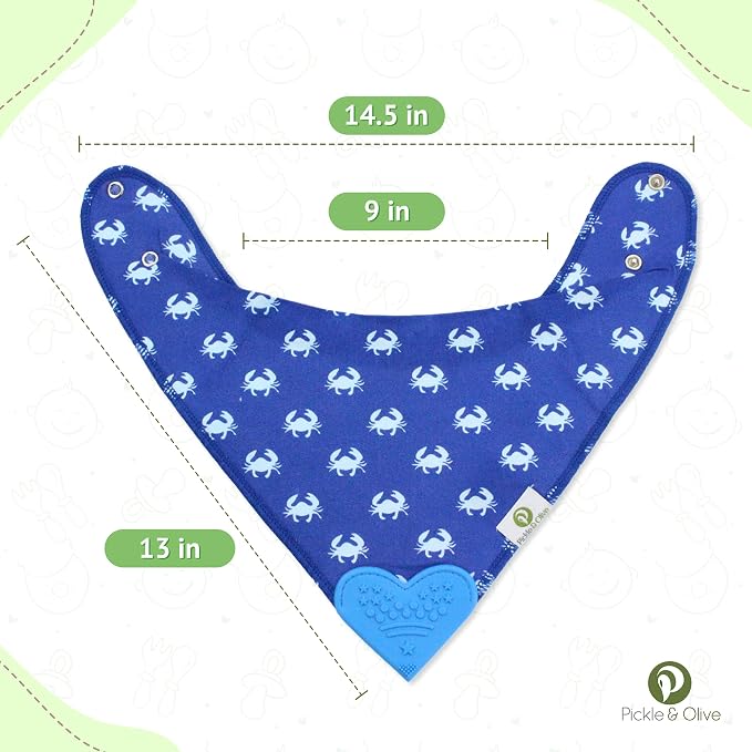Pickle & Olive Bandana Teething Bibs - Image 4