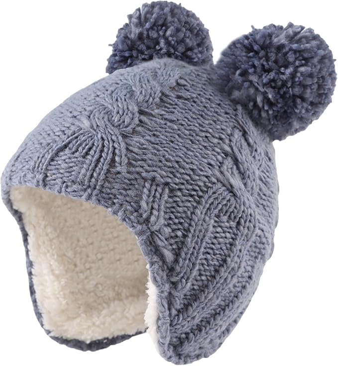 Zsedrut Winter Baby Boy Hats Pompom Baby Beanie by Zsedrut