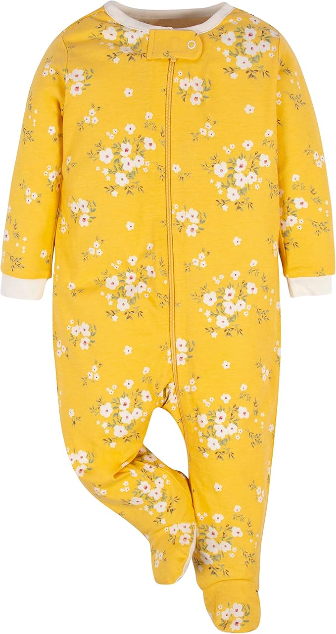 Gerber Baby Girls 4 Pack Sleep 'N Play Footie - Image 3