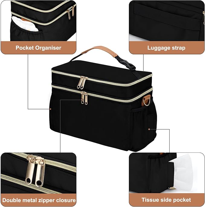 Breastmilk Cooler Bag with 6 Ice Pack, Wearable Breast Pump Bag Compatible with - Image 5