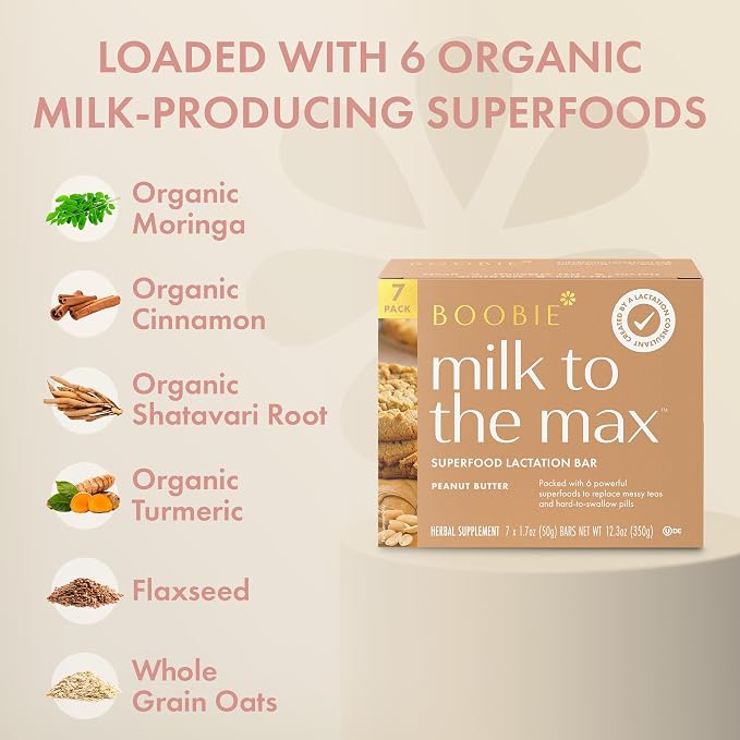 Boobie Bar Superfood Peanut Butter Lactation Bar - Image 4