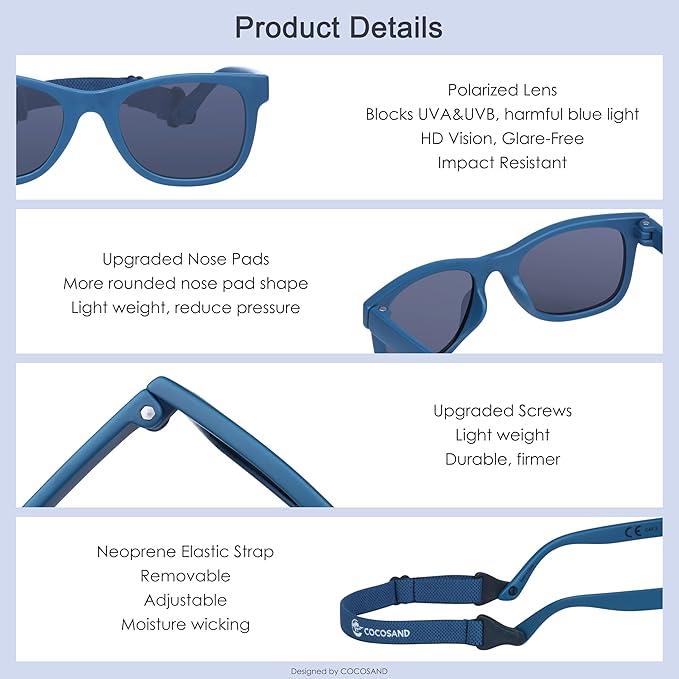 COCOSAND Flexible Baby Sunglasses - Image 5