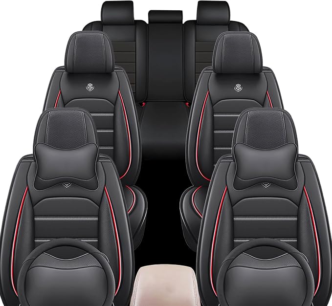JOJ Car Seat Cover Fit for Toyota Highlander 2001-2025, 7 Seat Car Seat Cover - Image 2