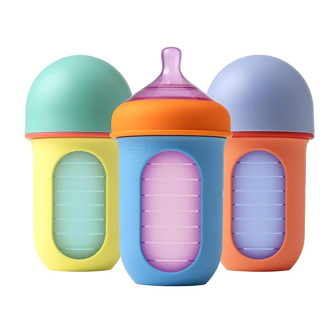 Boon Nursh Reusable Silicone Pouch Baby Bottles by Boon