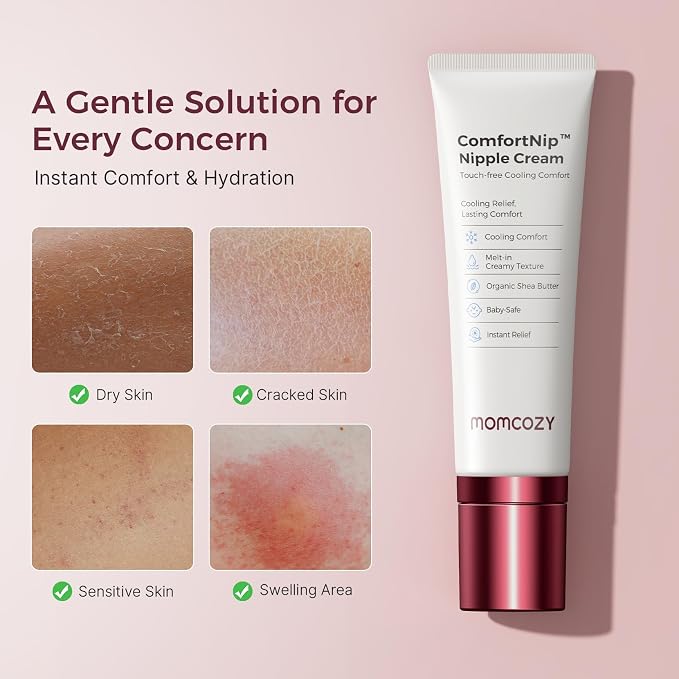 Momcozy ComfortNip™ Cooling Comfort & Touch Free Nipple Cream, Nipple Cream - Image 6
