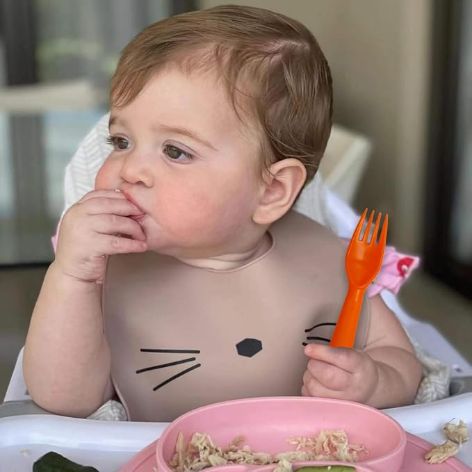 12 Pcs Kids Spoons and Forks Toddler Utensils Plastics Reusable Silverware Baby - Image 6