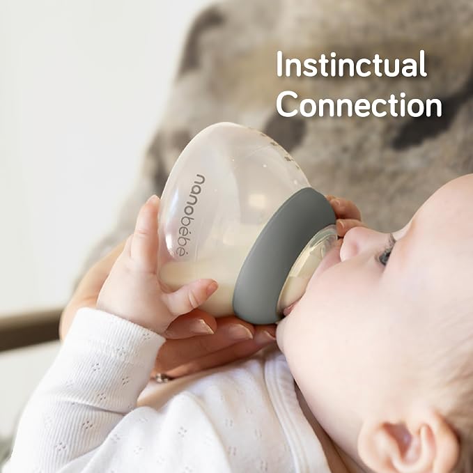 Nanobebe Breastmilk Bottle, Breastfeeding Newborn Breast Like, Anti Colic - Image 5