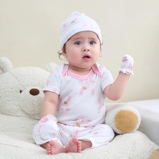 Baby Bodysuit and Pant Set 10-pcs Cotton Soft Newborn Boy Girl Clothes Outfits - Image 6