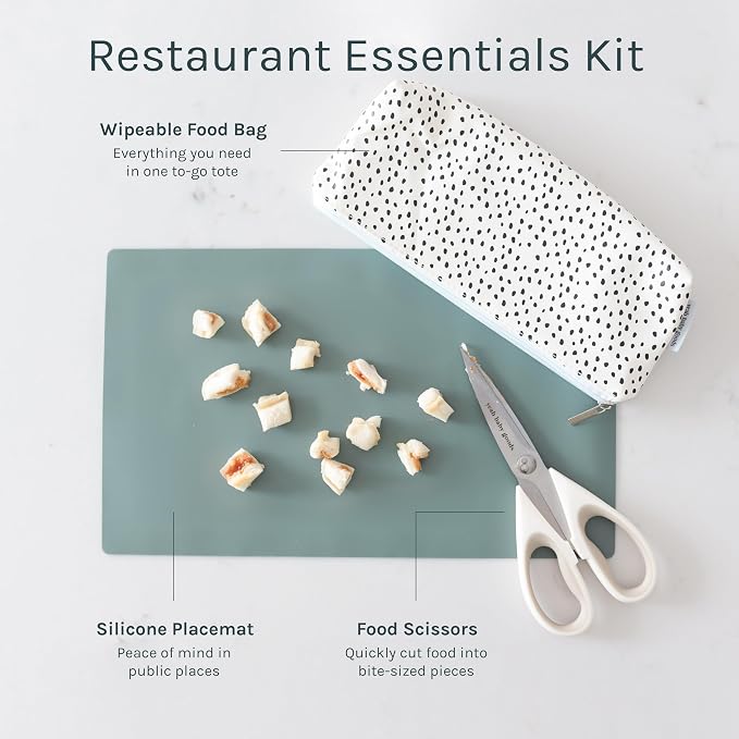 Yeah Baby Goods Toddler Restaurant Essentials Kit – Dots Baby Feeding Set - Image 2
