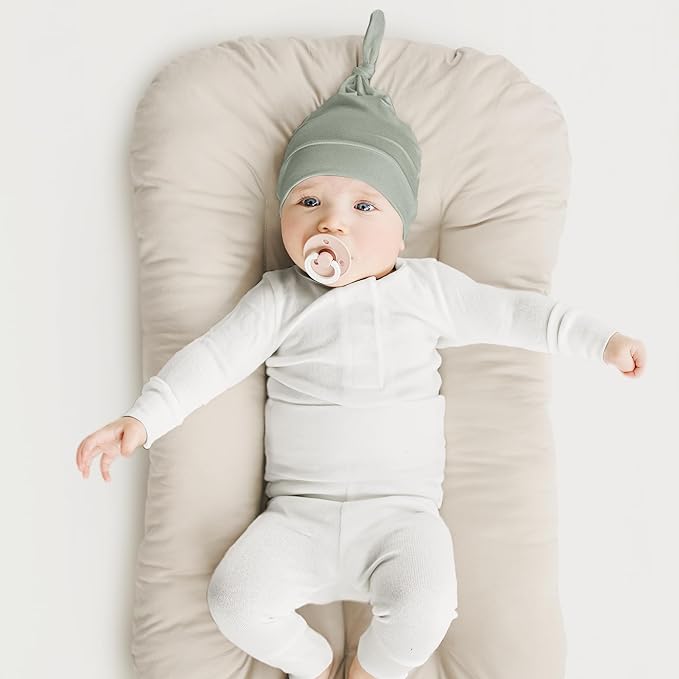 Konssy 6 Pack Baby Newborn Hats Set Knot Beanie Hats Soft - Image 3