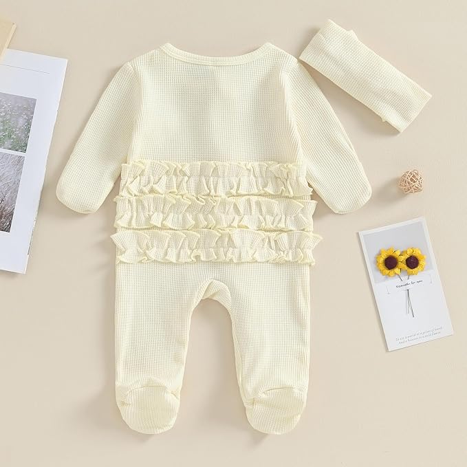 CIYCUIT Baby Girls Cactus Footies Newborn Zip Up Onesie Romper - Image 6