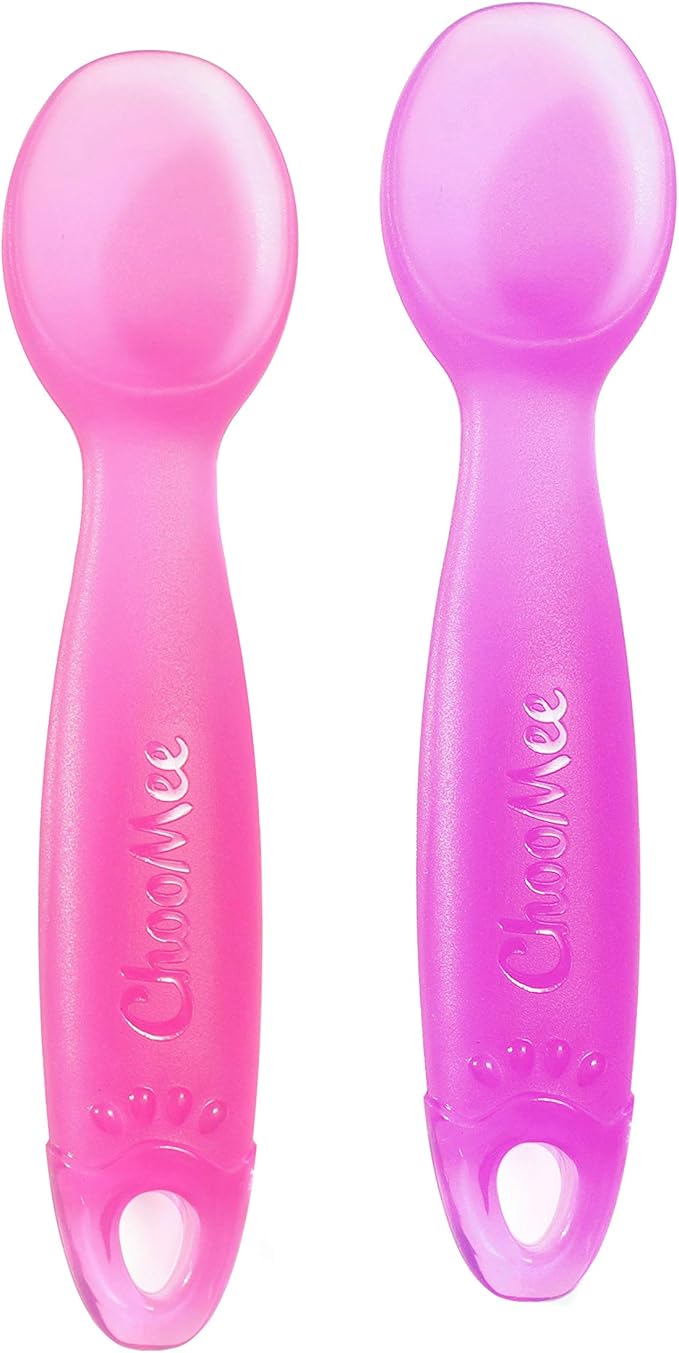 ChooMee Silicone Baby Spoons | 4 Months +, First Stage Baby Led Weaning and by ChooMee