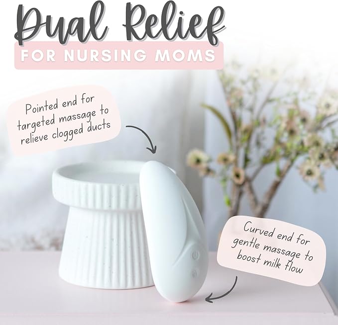 Cradle & Grace Warming Lactation Massager, Waterproof Breastfeeding Massager - Image 4