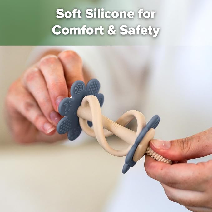 haakaa Silicone Teething Toy, Nipple-Shaped End - Image 7