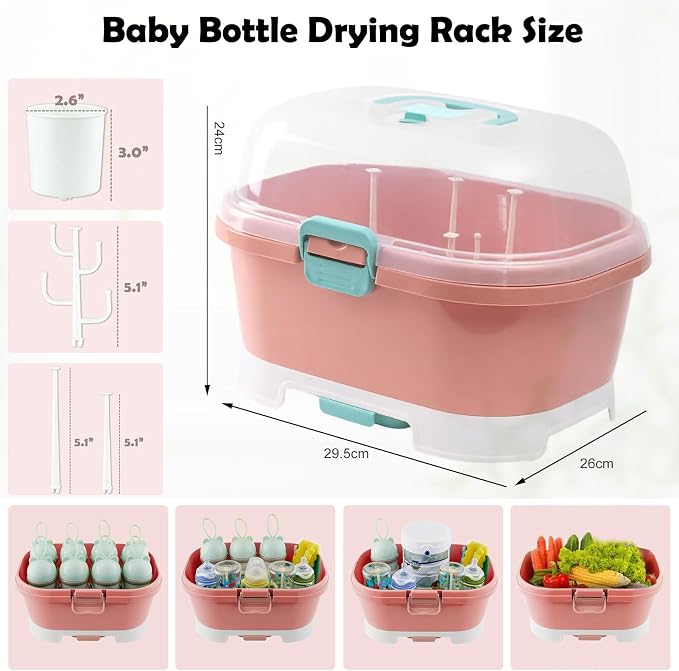 Baby Bottle Organizer for Storage, Baby Bottle Storage Large Capacity - Image 2