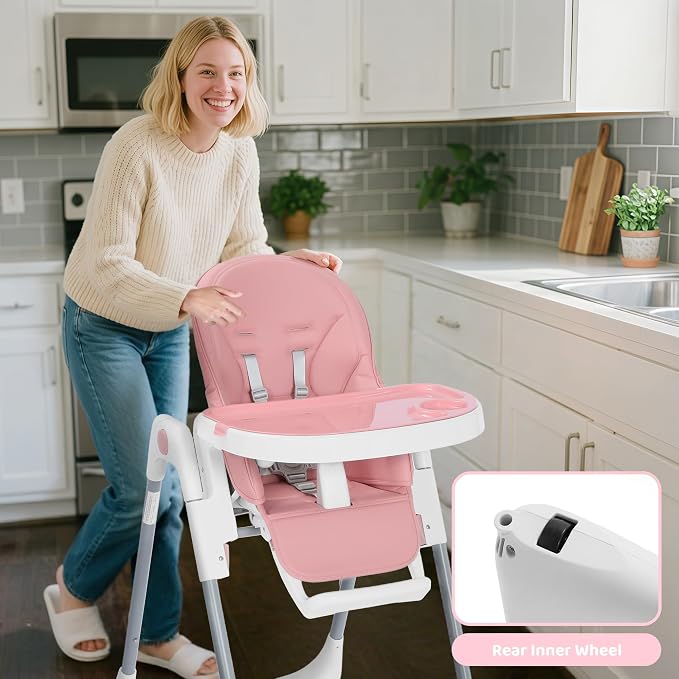 3 in 1 Foldable Baby High Chair, Infant High Chairs - Image 8