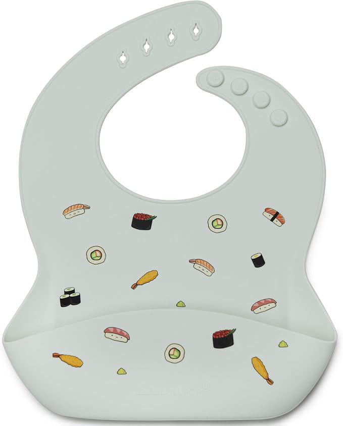 Loulou Lollipop Soft, Waterproof Silicone Feeding Bib by LoulouLollipop