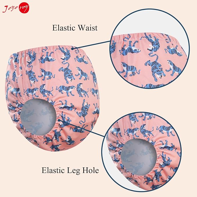 Joyoroy Diaper Covers for Girls Rubber Pants for Toddlers Plastic Diaper Covers - Image 3