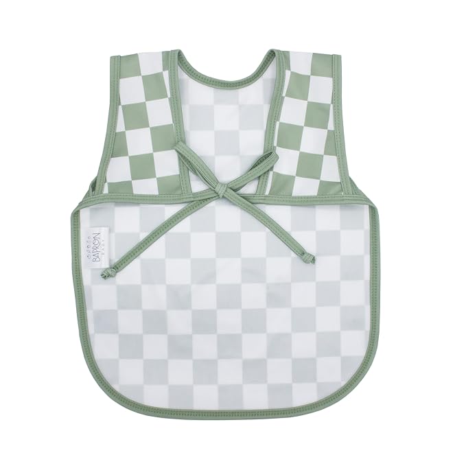 BapronBaby Sage Checkerboard Bapron - Image 3
