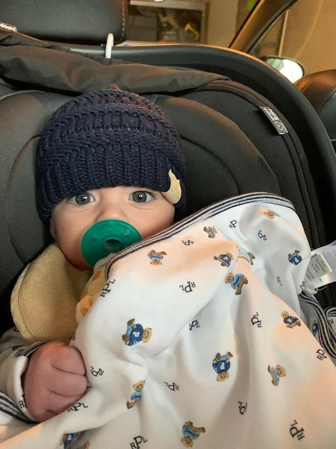 Funky Junque Baby Winter Hat – Cute Newborn Hats, Cozy Warm Infant Beanie - Image 2