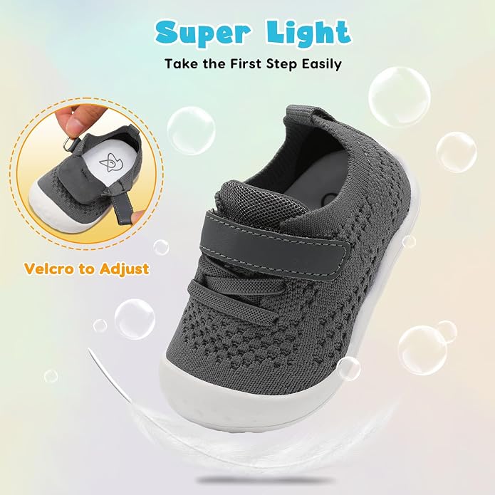 LeIsfIt Baby Shoes Girls Boys First Walking Shoes Infant Sneakers Crib Shoes - Image 6