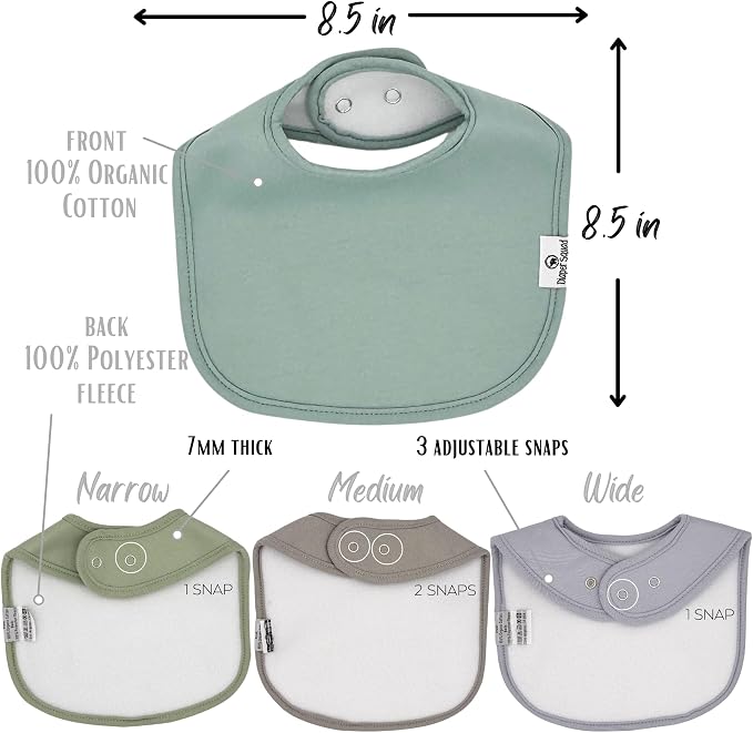 DiaperSquad's Baby Bibs for Drooling and Teething, Bibs for Boys, Baby Girl - Image 4