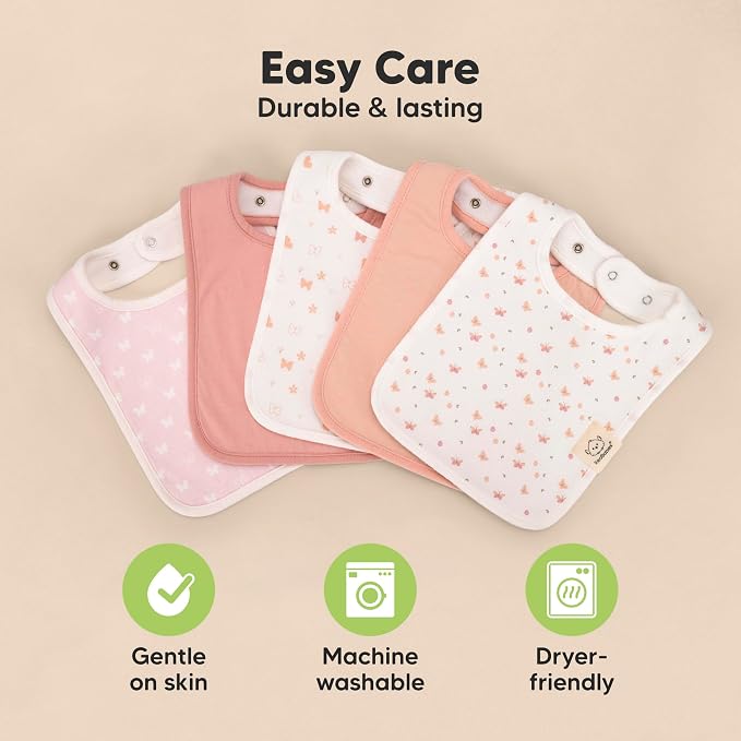 KeaBabies 8-Pack Organic Baby Bibs - Image 7