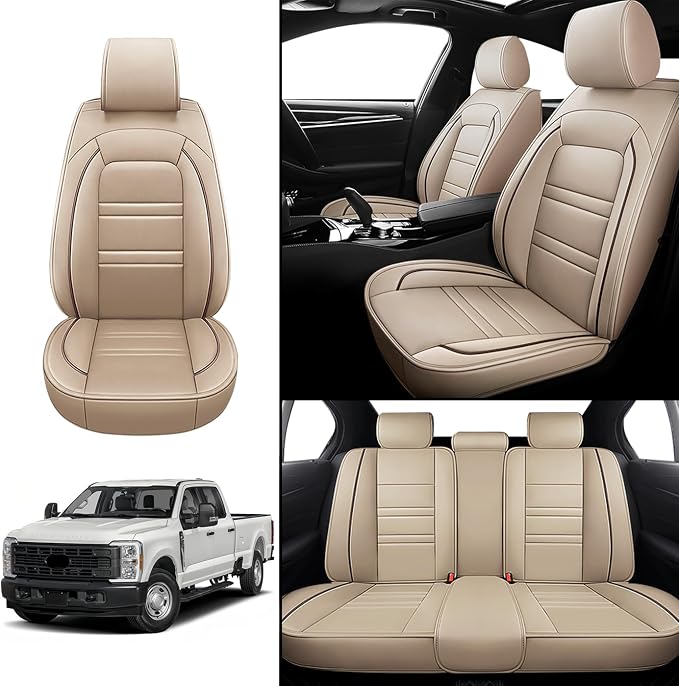 Seat Covers for Ford f250 2011-2025 | 5-Seats Leather Seat Covers - Image 2