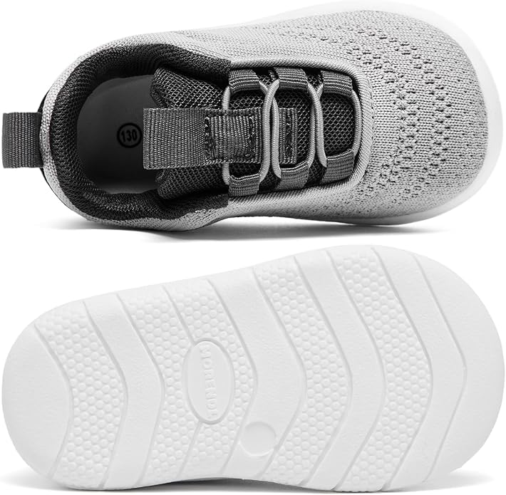 MORENDL Toddler Slip On Sneakers Baby Walking Shoes Non-Slip Breathable Unisex - Image 4